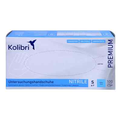 Kolibri Premium U.hands.nitril unsteril pf S blau 100 stk von Igefa Handelsgesellschaft mbH&Co.KG PZN 15198982