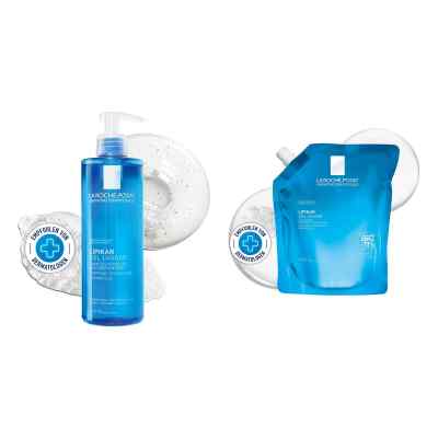 La Roche Posay Lipikar Gel Lavant + Nachfüllpack Set