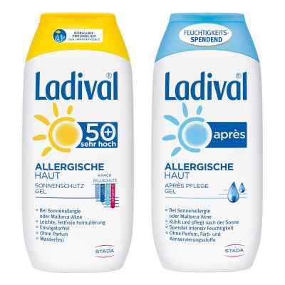 Ladival allergische Haut Gel LSF 50 und Apres Gel  2x200 ml von STADA Consumer Health Deutschlan PZN 08100924