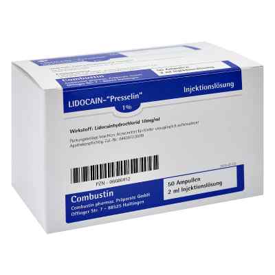 Lidocain Presselin 1% Injektionslösung 50X2 ml von COMBUSTIN Pharmazeutische Präpar PZN 06686412