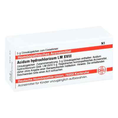 Lm Acidum Hydrochlor. Xviii Globuli 5 g von DHU-Arzneimittel GmbH & Co. KG PZN 04500573