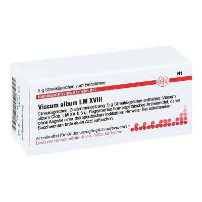 Lm Viscum Album Xviii Globuli 5 g von DHU-Arzneimittel GmbH & Co. KG PZN 04510577