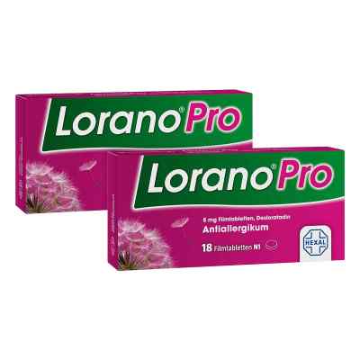 Lorano Pro 5 mg - Allergietabletten 2x18 stk von Hexal AG PZN 08105863
