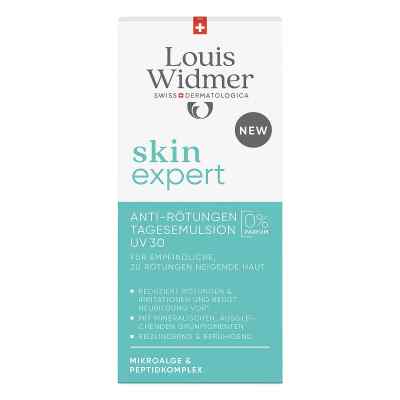 Louis Widmer skinexpert Anti-Rötungen Tagesemulsion UV 30 o.p 50 ml von LOUIS WIDMER GmbH PZN 19146901