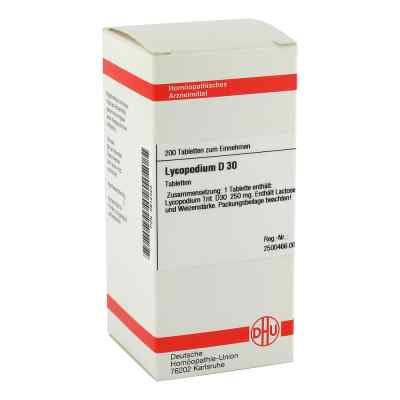 Lycopodium D30 Tabletten 200 stk von DHU-Arzneimittel GmbH & Co. KG PZN 02812423