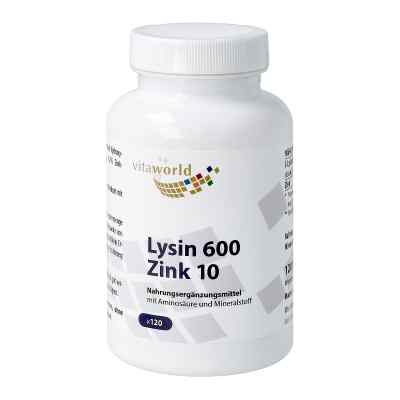 Lysin 600 mg plus Zink 10 mg Kapseln 120 stk von Vita World GmbH PZN 09771414