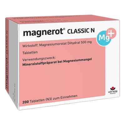 Magnerot Classic N Tabletten 200 stk von Wörwag Pharma GmbH & Co. KG PZN 00150780