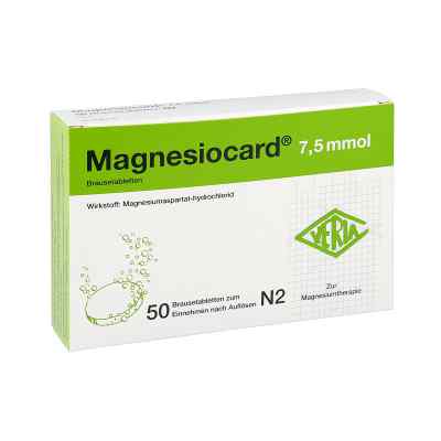Magnesiocard 7,5 mmol Brausetabletten 50 stk von Verla-Pharm Arzneimittel GmbH &  PZN 00110295