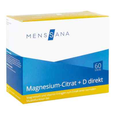 Magnesiumcitrat+d direkt Menssana Pulver 60 stk von MensSana AG PZN 16613851