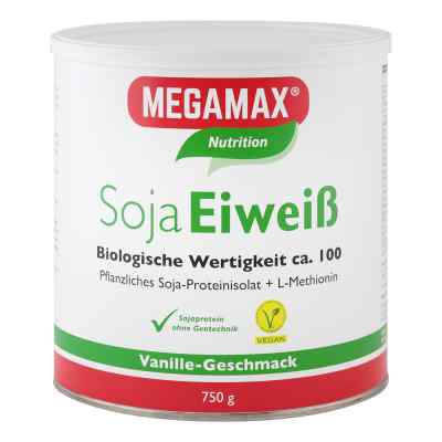 Megamax Soja Eiweiss Vanille Pulver 750 g von Megamax B.V. PZN 03034583