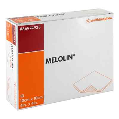 Melolin 10x10cm Wundauflagen steril 10 stk von Smith & Nephew GmbH PZN 03170748