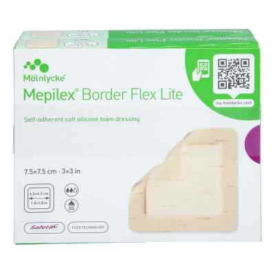 Mepilex Border Flex Lite Schaumverband 7,5x7,5 Cm 10 stk von B2B Medical GmbH PZN 18105751