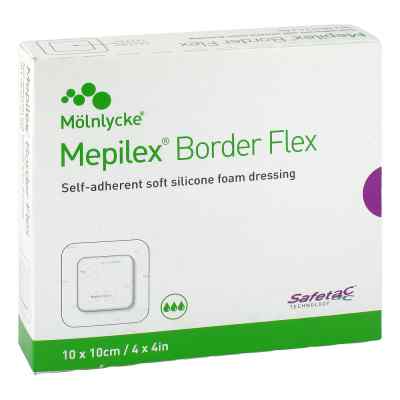 Mepilex Border Flex Schaumverb.haftend 10x10 cm 10 stk von Mölnlycke Health Care GmbH PZN 12596009
