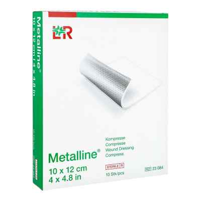 Metalline Kompressen 10x12cm steril 10 stk von Lohmann & Rauscher GmbH & Co.KG PZN 00635359