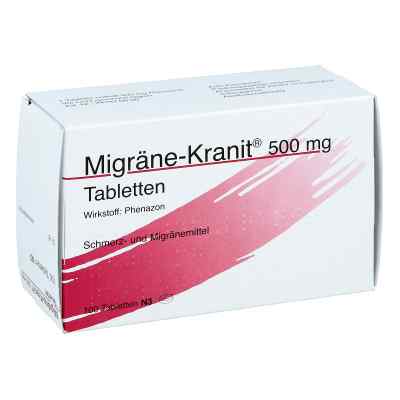Migräne-Kranit 500mg 100 stk von HERMES Arzneimittel GmbH PZN 03438056