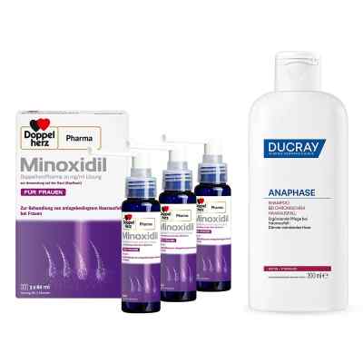 Minoxidil Doppelherz Frauen Lösung (3x60ml) + Anaphase Shampoo