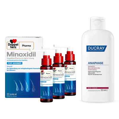 Minoxidil Doppelherz Männer Lösung (3x60ml) + Anaphase Shampoo