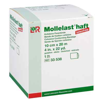 Mollelast haft latexfrei 10cmx20m gedehnt weiss 1 stk von Lohmann & Rauscher GmbH & Co.KG PZN 09886181