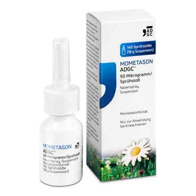 Mometason ADGC 50 µg/Sprühstoß Nasenspray 140 18 g von Zentiva Pharma GmbH PZN 17440329