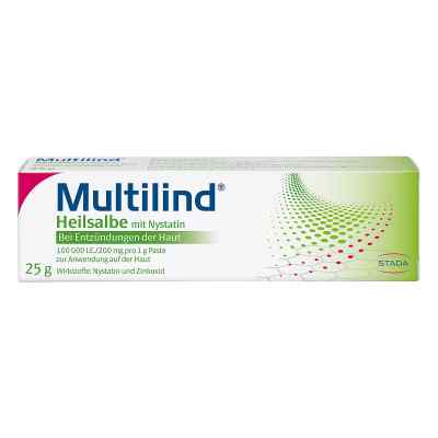 Multilind Wund- und Heilsalbe mit Nystatin und Zinkoxid 25 g von STADA Consumer Health Deutschlan PZN 03737422