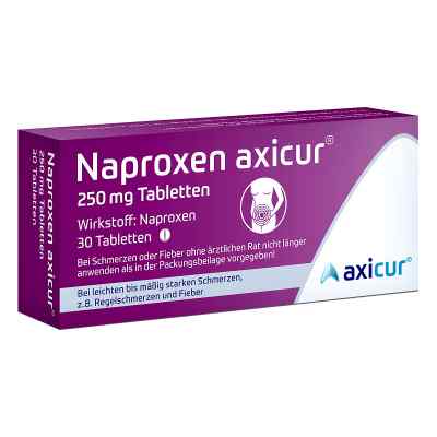 Naproxen axicur 250 mg Tabletten 30 stk von  PZN 14412137