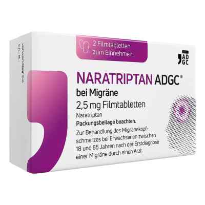 Naratriptan ADGC® bei Migräne 2,5 mg Filmtabletten