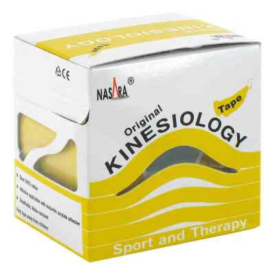 Nasara Kinesio Tape 5 cmx5 m gelb inkl.Spenderbox 1 stk von Jovita Pharma PZN 09288741