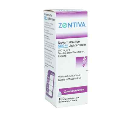 Novaminsulfon 500mg Lichtenstein 100 ml von Zentiva Pharma GmbH PZN 03507952