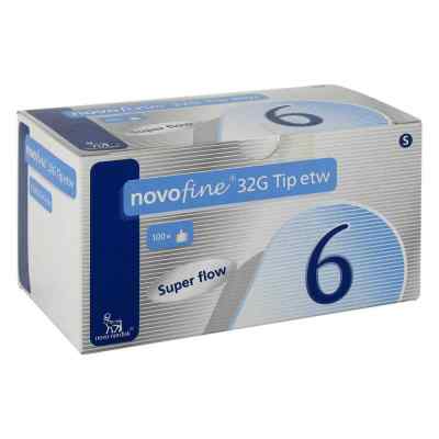 Novofine 6 mm 32 G Tip etw Kanüle 100 stk von Novo Nordisk Pharma GmbH PZN 05049790