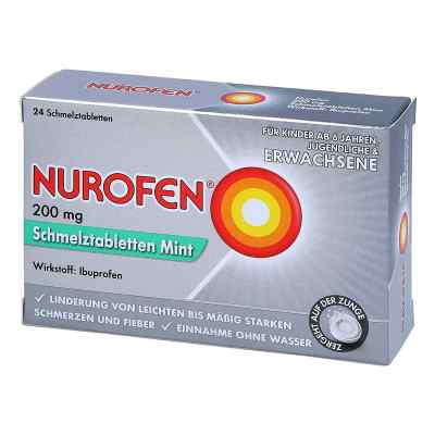 Nurofen 200 mg Schmelztabletten Mint 24 stk von Reckitt Benckiser Deutschland Gm PZN 11128051