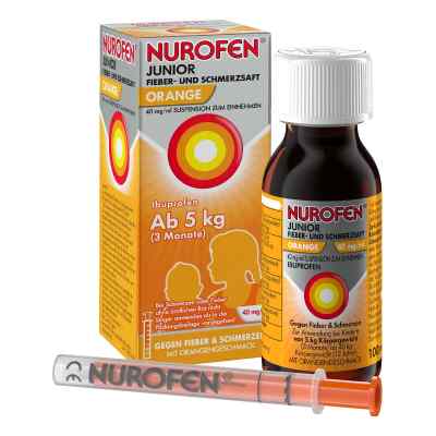 Nurofen Junior Fieber- & Schmerzsaft Orange 40 mg/ml 100 ml von Reckitt Benckiser Deutschland Gm PZN 16536808