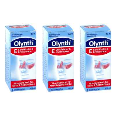 Olynth 0,1% Nasentropfen für Schulkinder und Erwachsene 3x100 ml von Kenvue Germany GmbH (OTC) PZN 08104392