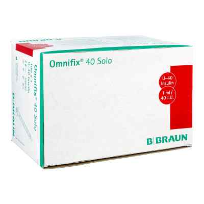 Ominifix Solo 40 Insulin Einmalspritzen 100X1 ml von B. Braun Melsungen AG PZN 02040630