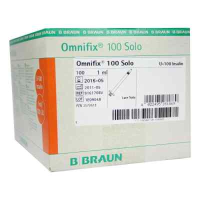 Omnifix Insulin Einm.spr.f.u 100 Insulin 1ml