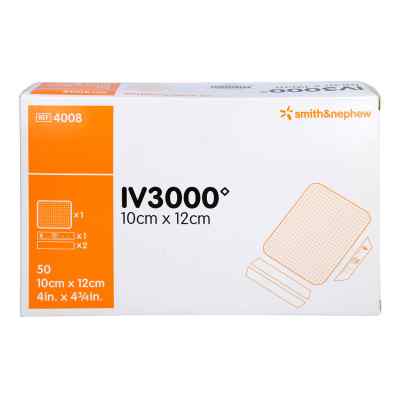 Opsite Iv3000 10x12cm transparente Kanülenfixier. 50 stk von Smith & Nephew GmbH PZN 07478176