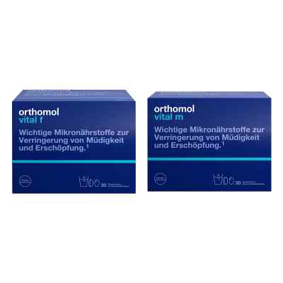 Orthomol Vital f + Orthomol Vital m Granulat/tablette/kapsel