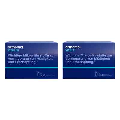 Orthomol Vital m + Orthomol Vital f Trinkfläschchen/kapsel