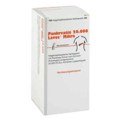 Pankreatin 20000 Laves Mikro magensaftresistent Kapseln 100 stk von Laves-Arzneimittel GmbH PZN 09385817