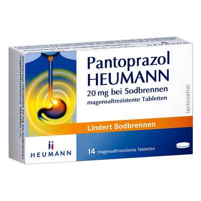 Pantoprazol Heumann 20 mg b.Sodbrennen msr.Tabl. 14 stk von HEUMANN PHARMA GmbH & Co. Generi PZN 06429141