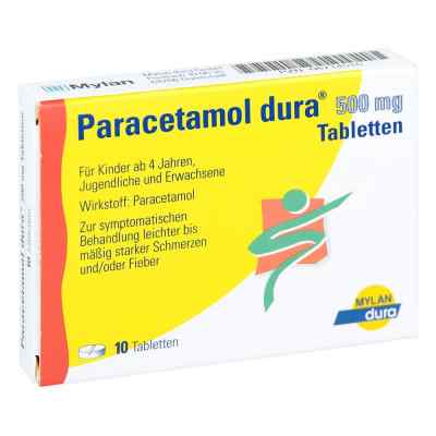 Paracetamol dura 500mg 10 stk von Mylan Healthcare GmbH PZN 06714516