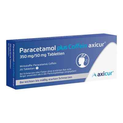 Paracetamol Plus Coffein Axicur 350 Mg/50 Mg Tabletten 20 stk von axicorp Pharma GmbH PZN 17203486