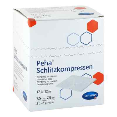Peha Schlitzkompressen 7,5x7,5 cm steril