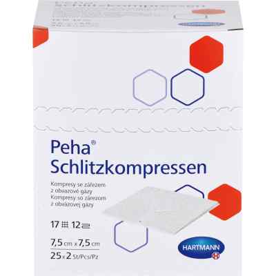 Peha Schlitzkompressen 7,5x7,5 cm steril