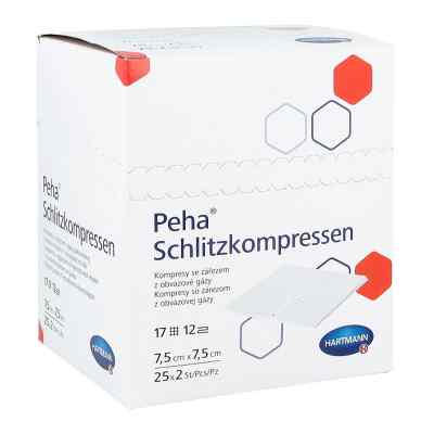 Peha Schlitzkompressen 7,5x7,5 cm steril