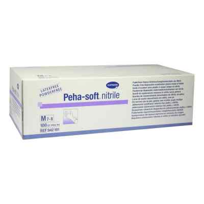 Peha Soft nitrile Unt.handsch.puderfr. unsteril M 100 stk von PAUL HARTMANN AG PZN 03538065