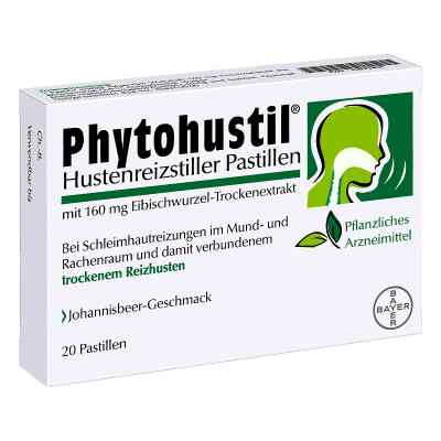 Phytohustil Hustenreizstiller Pastillen gegen Reizhusten 20 stk von Bayer Vital GmbH PZN 10033408