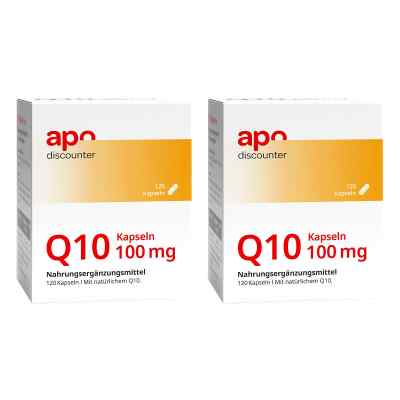 Q10 Kapseln 100 mg mit Coenzym Q10 von apodiscounter 2x 120 stk von apo.com Group GmbH PZN 08101856