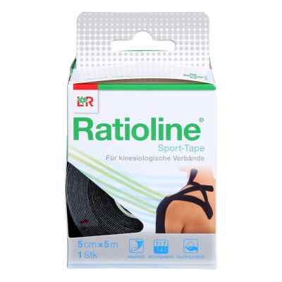 Ratioline Sport-tape 5 Cmx5 M Schwarz 1 stk von Lohmann & Rauscher GmbH & Co.KG PZN 14341495