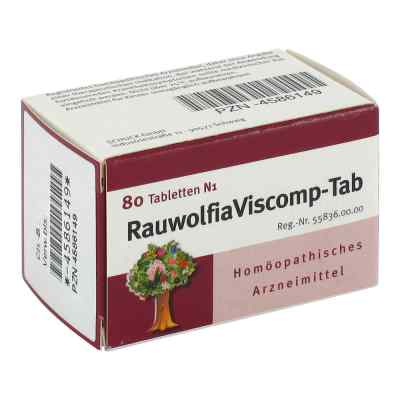 Rauwolfiaviscomp Tab Tabletten 80 stk von SCHUCK GmbH Arzneimittelfabrik PZN 04586149