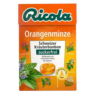 Ricola ohne Zucker Box Orangenminze Bonbons 50 g von Queisser Pharma GmbH & Co. KG PZN 03912351